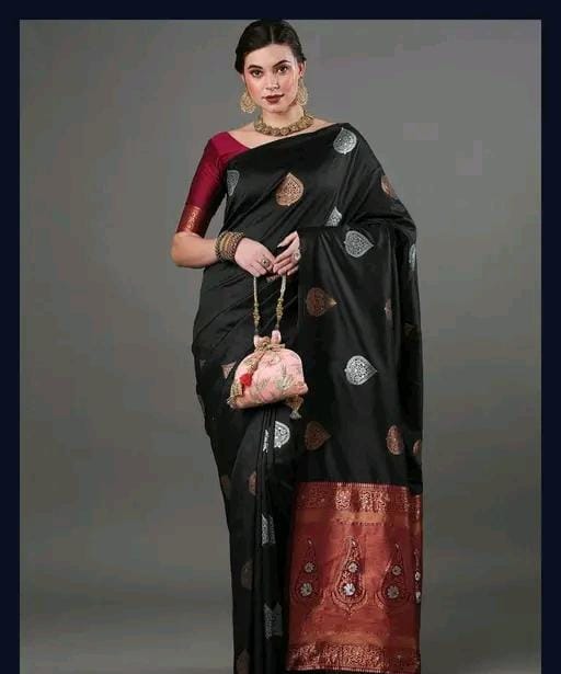 Women fancy jacquard saree