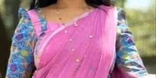 Linen cotton print sarer for women