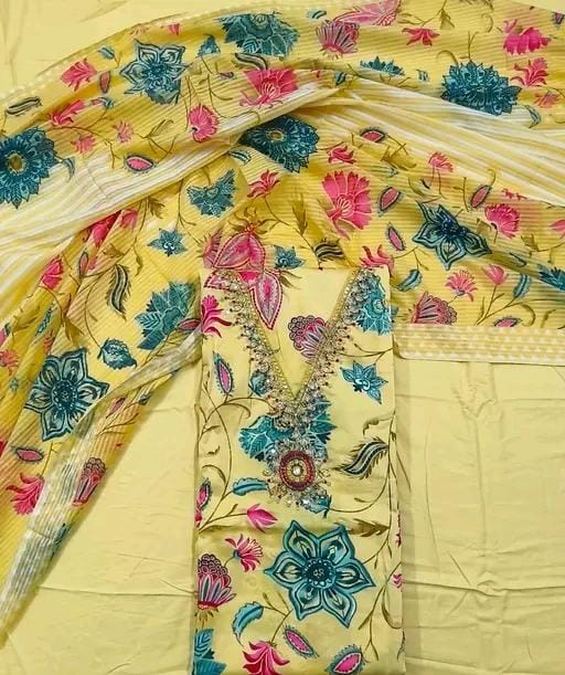 Women's best cotton printed suit and dress matesials