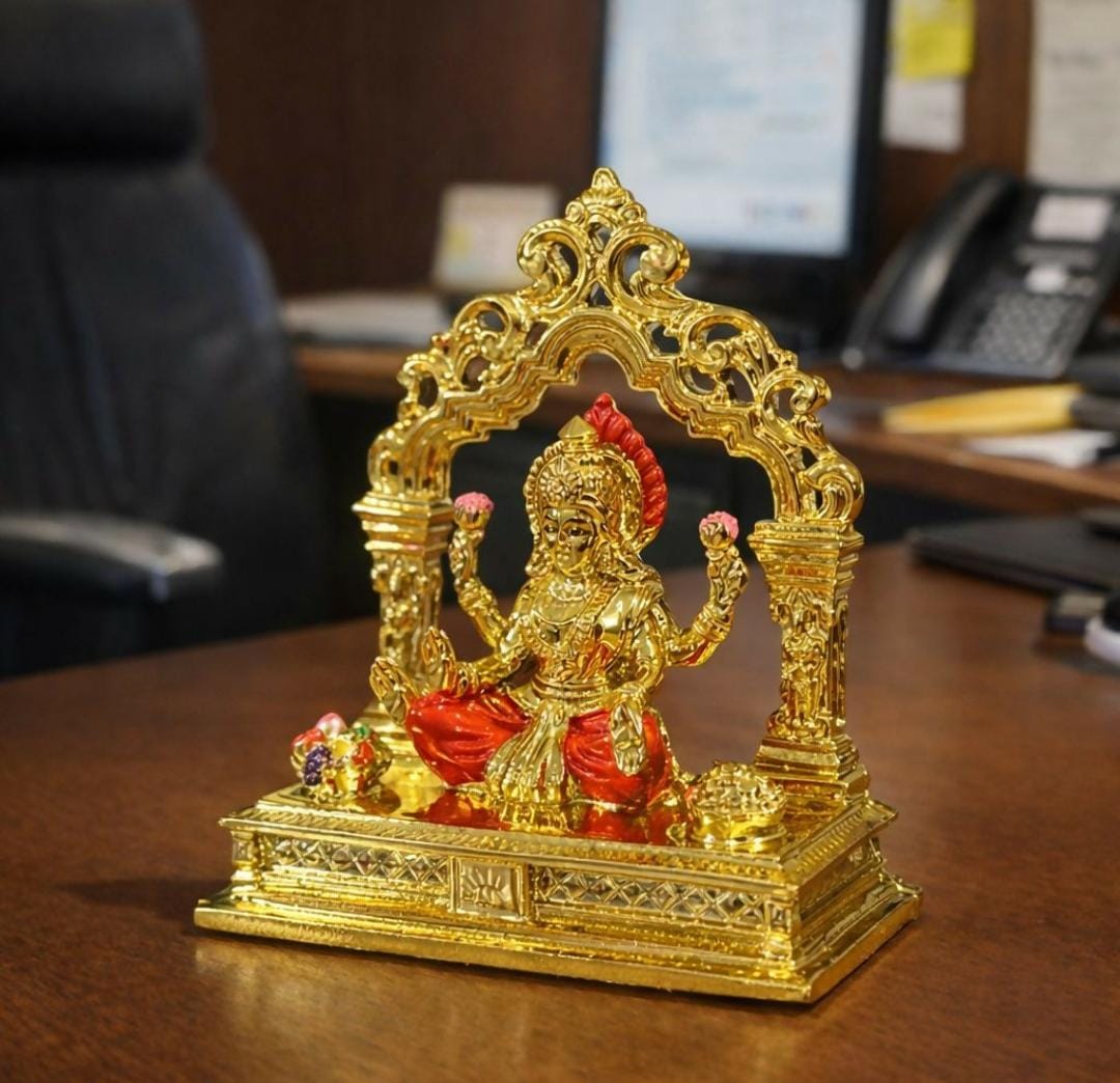 Lakshmi Temple Murti Golden