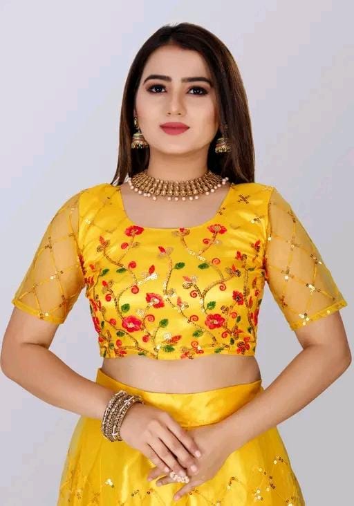Wedding wear work lehenga choli with dupatta