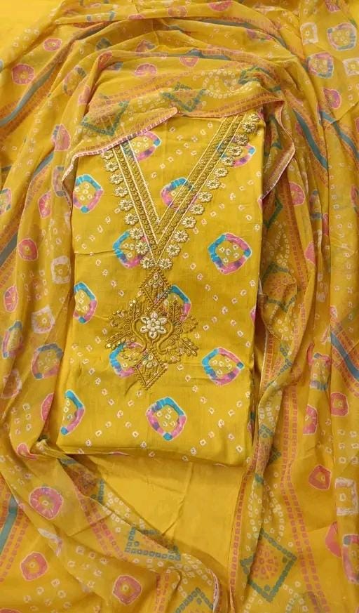 Latest women's best qualitiy cotton suit and dress materail