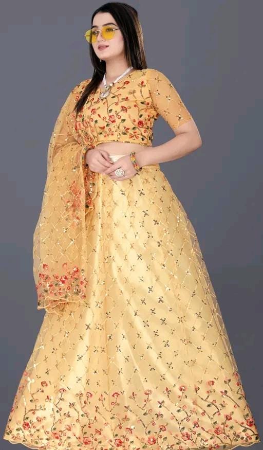Weddinf wear work lehenga choli