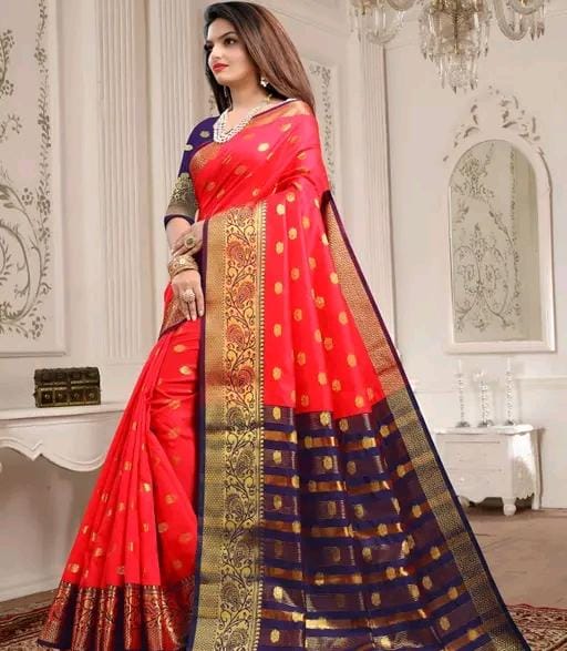 Party wear saree with sparking lace border