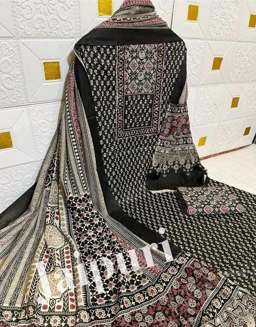 New jaipuri cotton suit