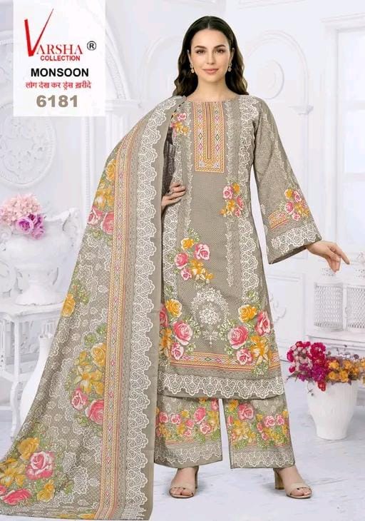 Synthetic dress material pakistani degins