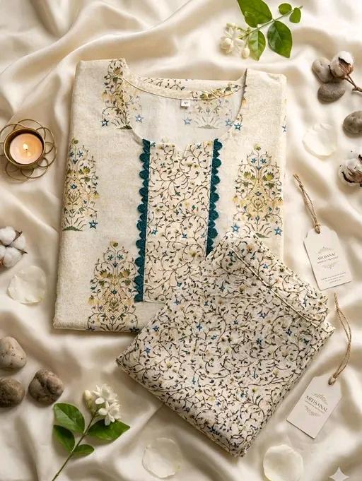 Catalog Name:*Cotton  Women Kurti With Bottomwear*