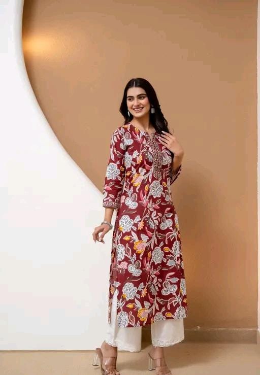 Jivika fancy kurtis fabric:cotton