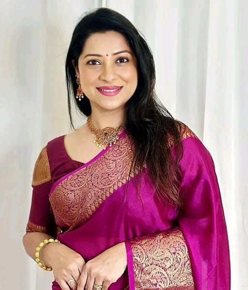 Royal banarasi soft semi silk saree with blouse piece for womens