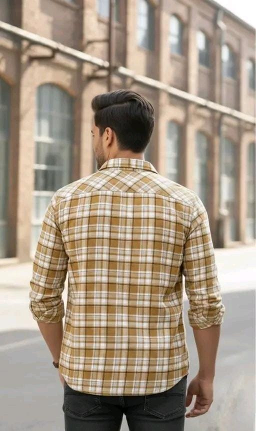 Fancy COTTON CHECKED SHIRT FOR MEN
