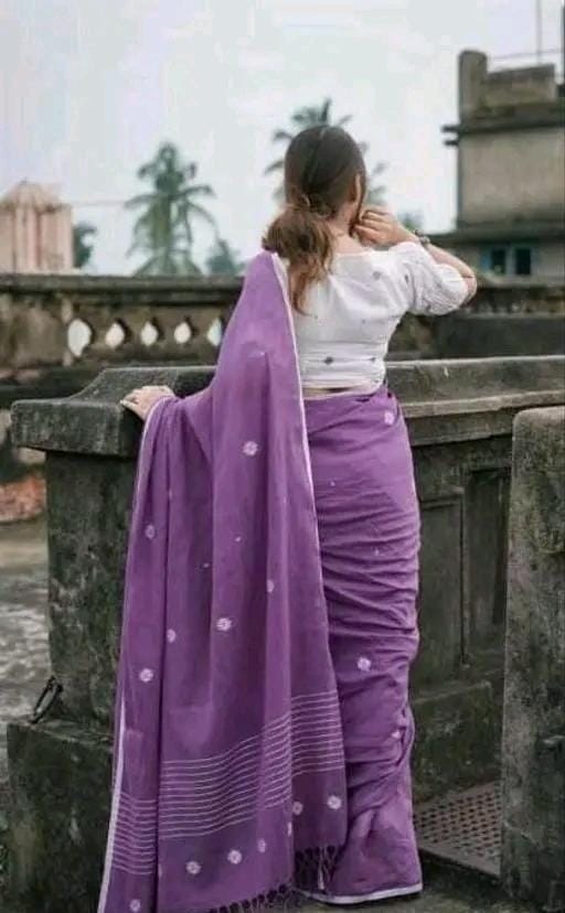 Khadi jil mil saree