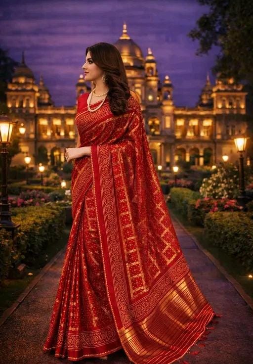Print kota doriyablocked printed saree for women