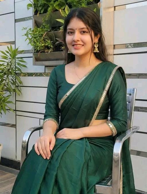 Women fancy soft silk saree with mirror touch border for women