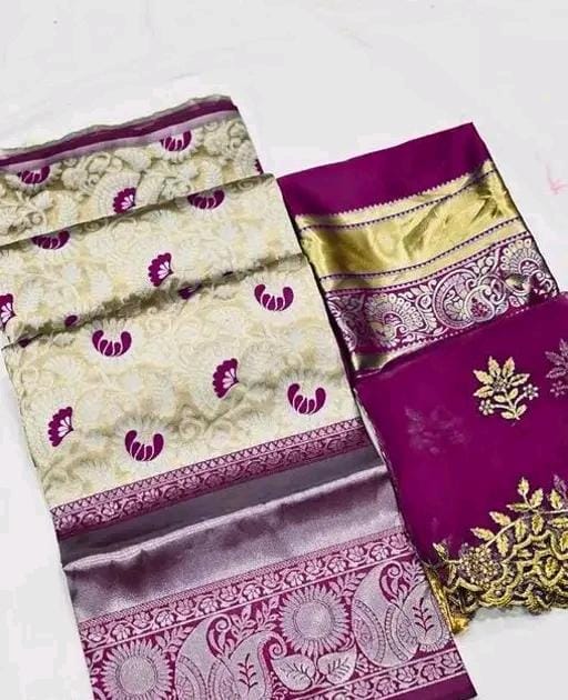Traditional silk lehenga choli with dupatta