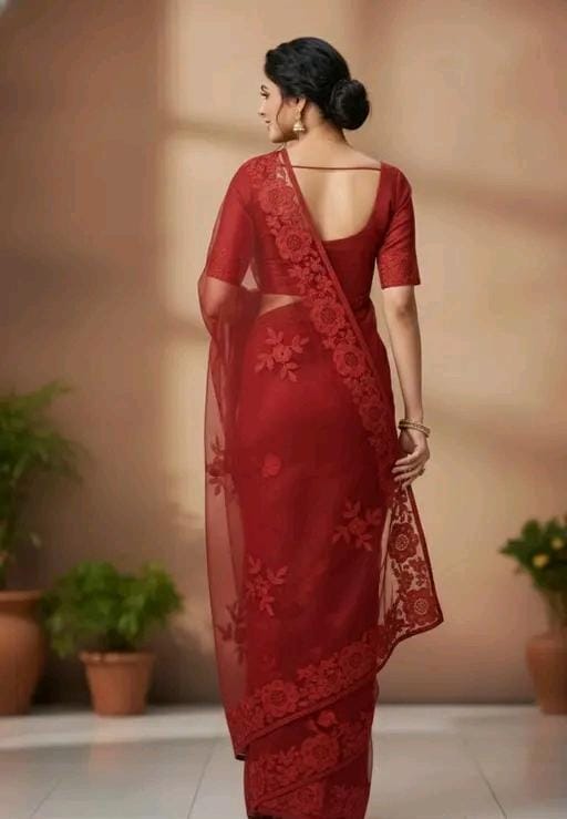 Fancy bollywood net saree