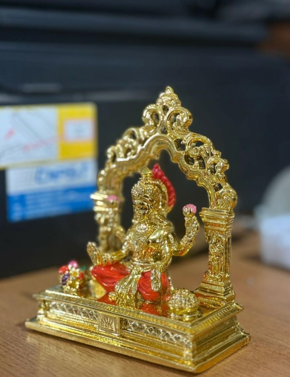 Lakshmi Temple Murti Golden