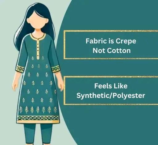 Polyster/crepe fabric-french salwar suit