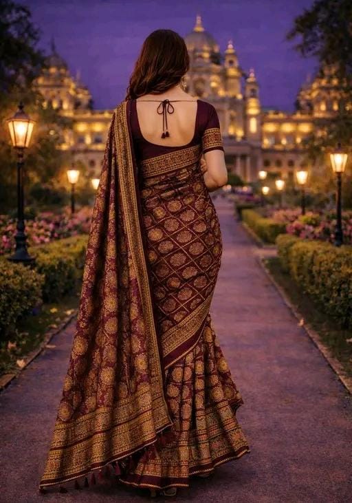 Print kota doriyablocked printed saree for women