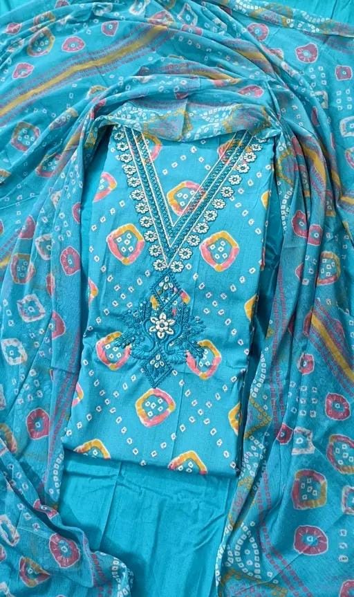 Latest women's best qualitiy cotton suit and dress materail