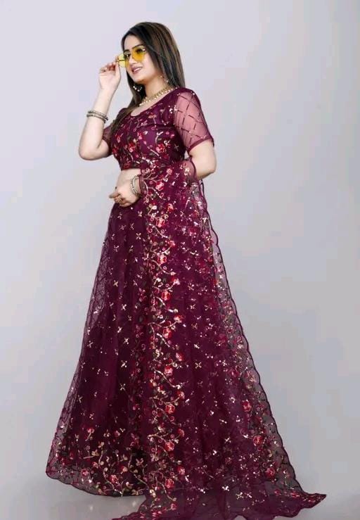 Wedding wear work lehenga choli with dupatta