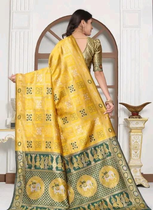 Cotton silk jacquard with blouse