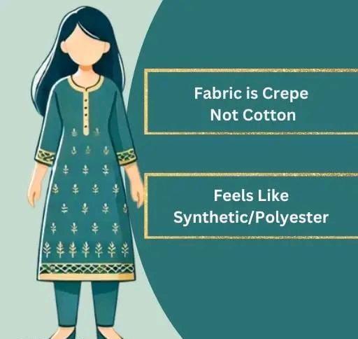 Polyster/crepe fabric-french salwar suit