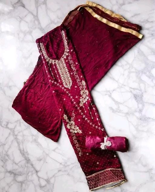Women fancy suit dupatta and salwar