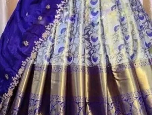 Traditional silk lehenga choli with dupatta