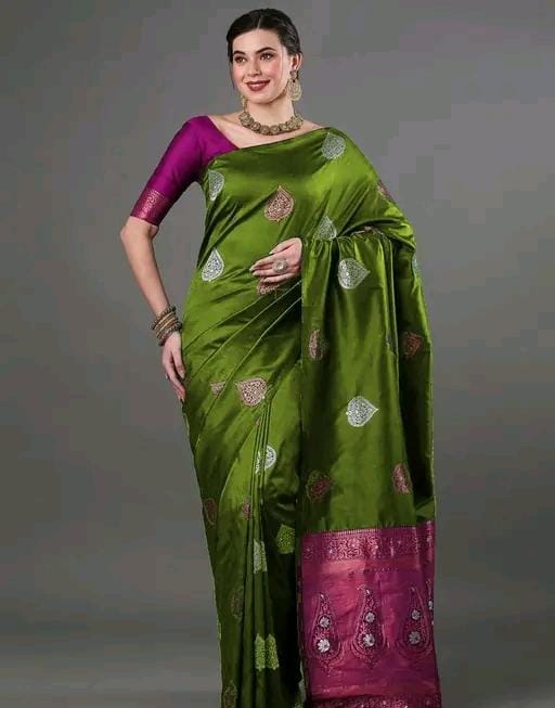 Women fancy jacquard saree