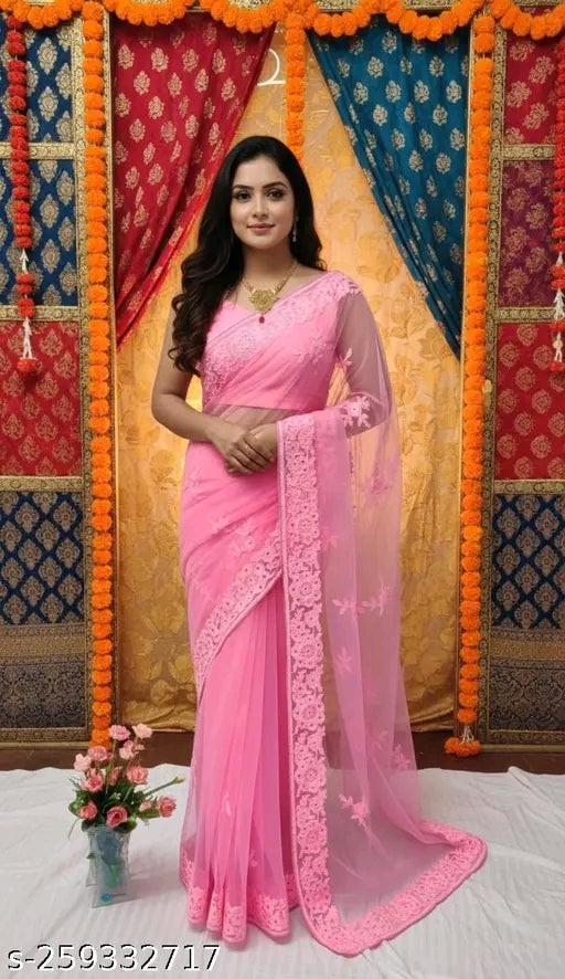 Trend fancy net saree