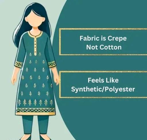Polyster/crepe fabric-french salwar suit