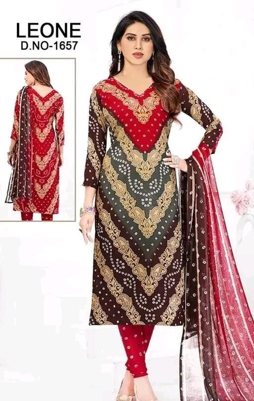 Polyster/crepe fabric-french salwar suit