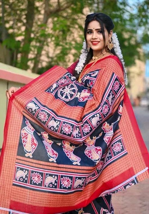 Fancy sambalpuri cotton saree