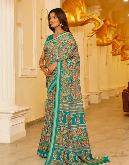 Shirodhari mulmul cotton saree with blouse