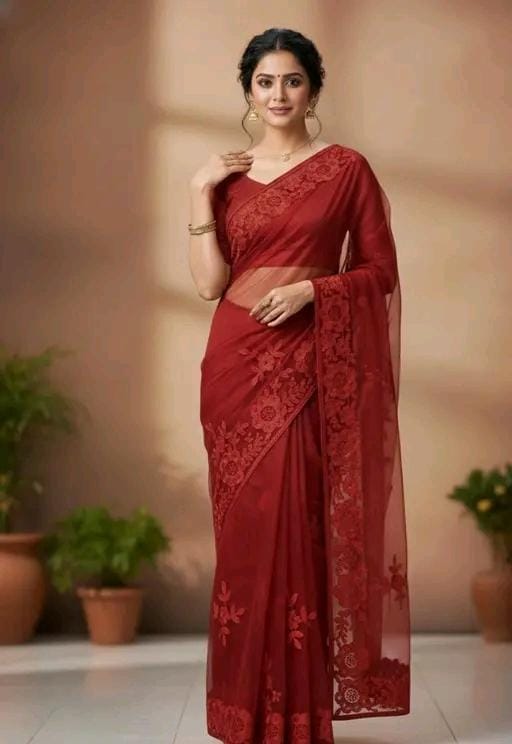 Fancy bollywood net saree