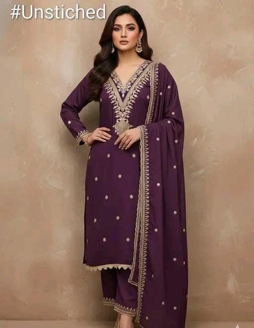 Women's yellow vichitra silk dress materian