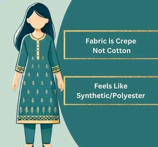 Polyster/crepe fabric-french salwar suit