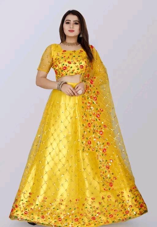 Wedding wear work lehenga choli with dupatta