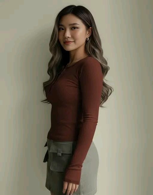 Women blend round neck stylish with top