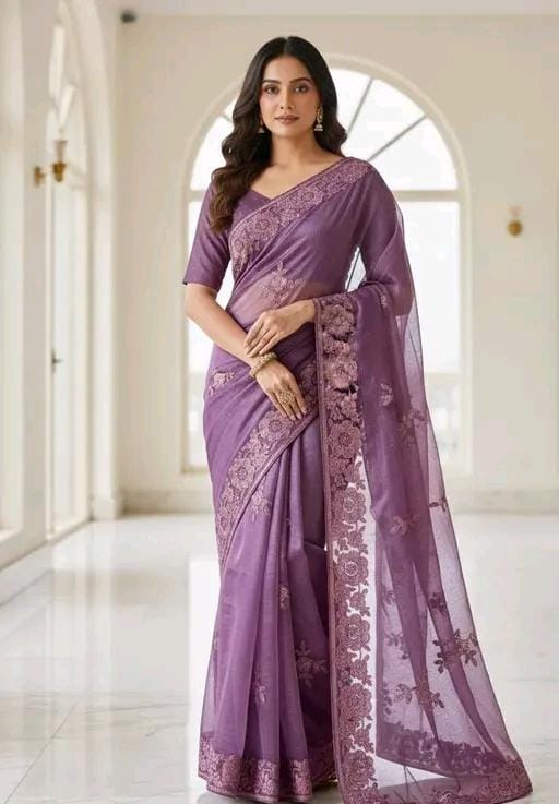 Fancy bollywood net saree