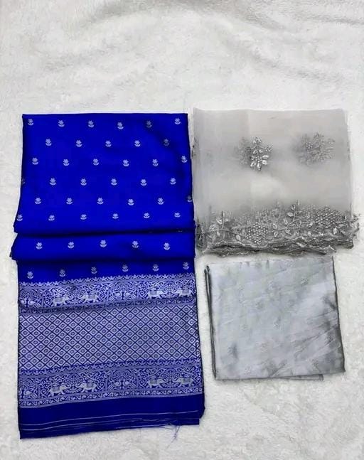 Kanjiveram silk zari lehenga with blouse and net dupatta