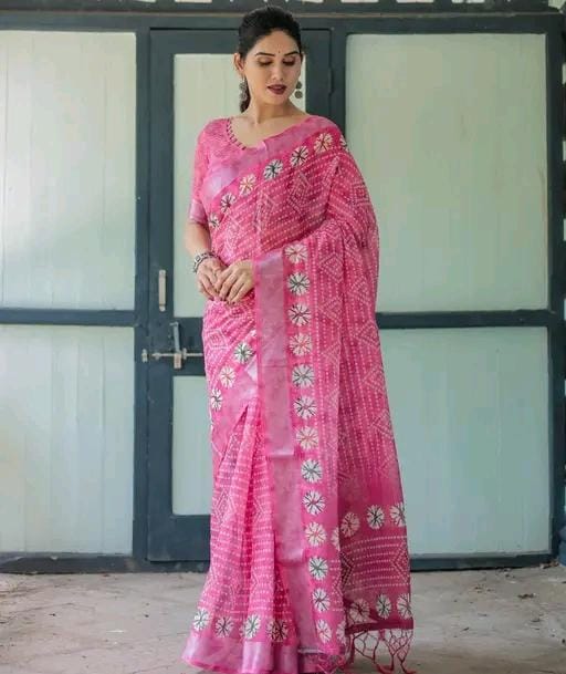 Women fancy cotton saree