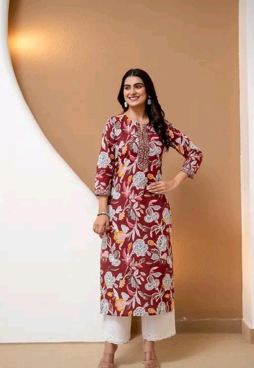 Jivika fancy kurtis fabric:cotton