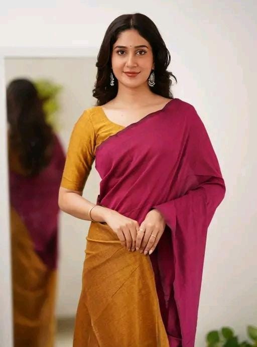 Woven handloom pure cotton saree
