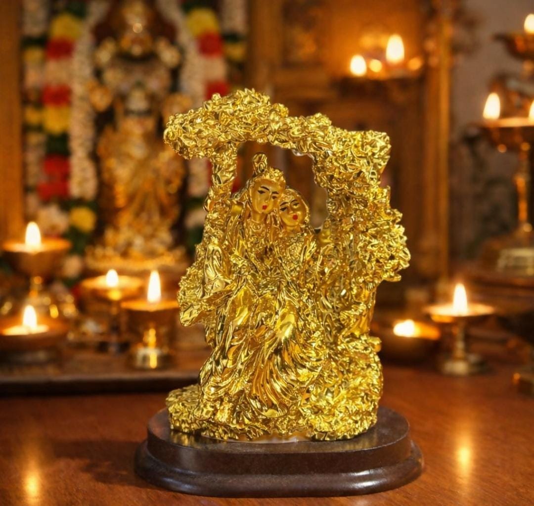 Radhey Krishna Spiritual Golden Temple murti
