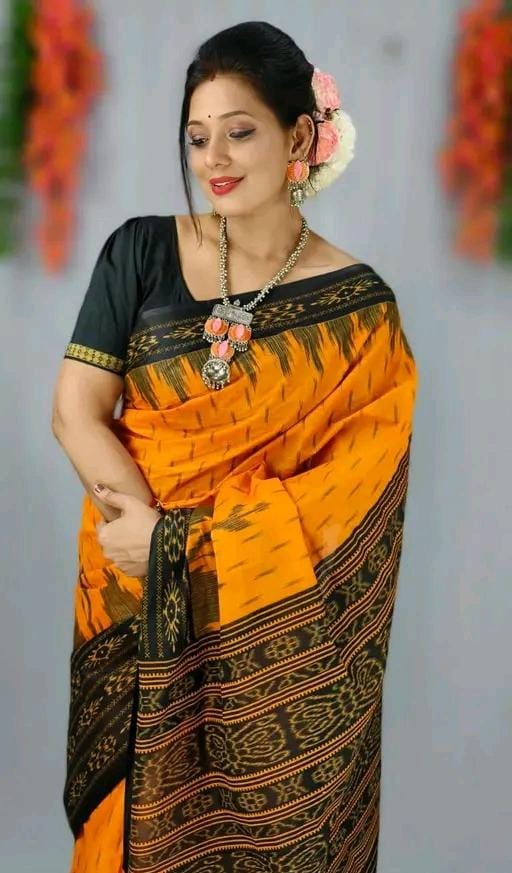 New sambalpuri printed cotton saree