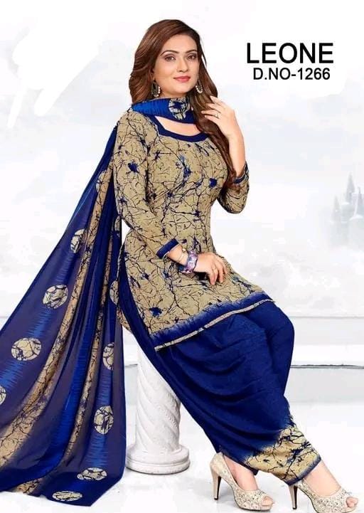 Polyster/crepe fabric-french salwar suit
