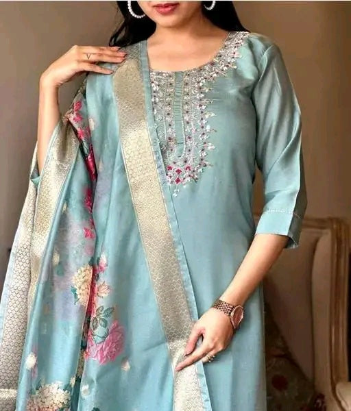 Chikankari kurti and plazoo