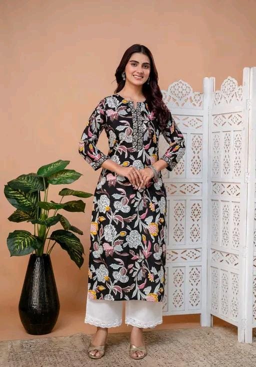 Jivika fancy kurtis fabric:cotton