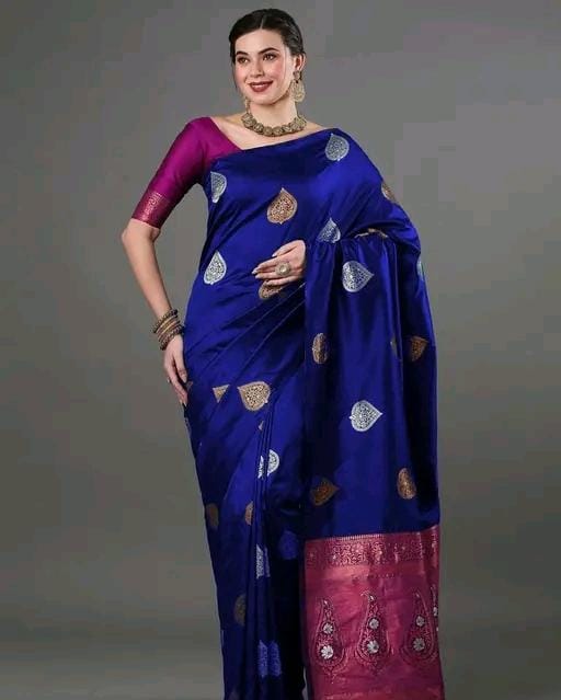 Women fancy jacquard saree